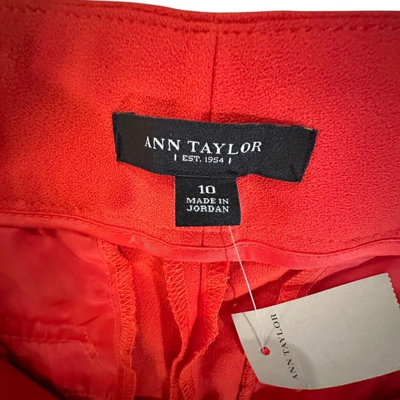 Ann Taylor | Red/Orange Dress Pants - Size 10 - NWT - Picture 3 of 5